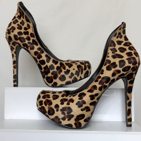 STEVEN by STEVE MADDEN, Leopard Print Stiletto 8M - Picture 4 of 8